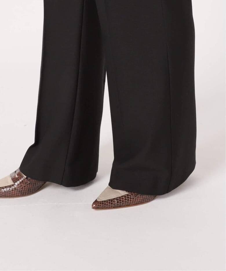 【未開封】FRAMeWORK 裏起毛フレアーパンツ ブラック 36サイズ