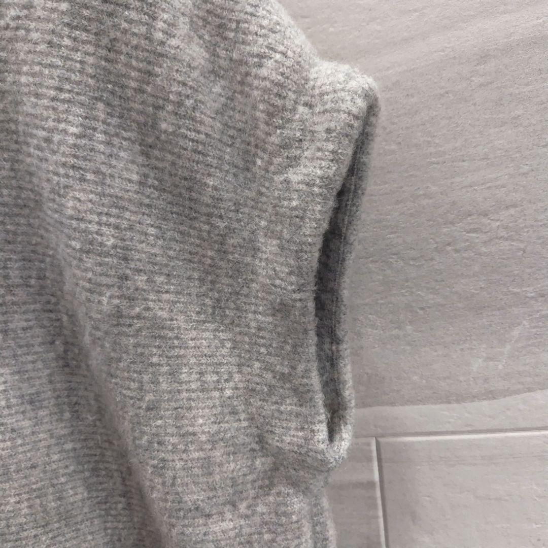 ドゥロワー ノースリーブニットベスト アルパカ混 グレー フリーサイズ