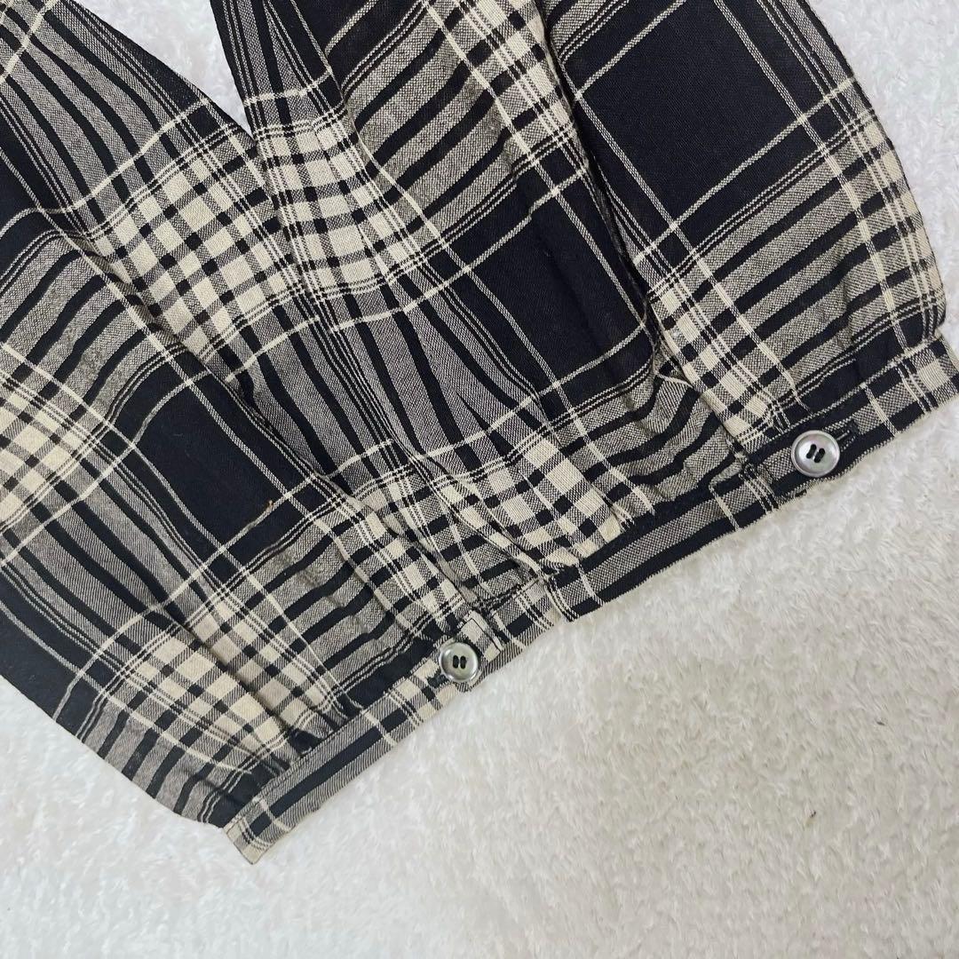 美品◆リゼッタ　チェック　長袖　ロングワンピース