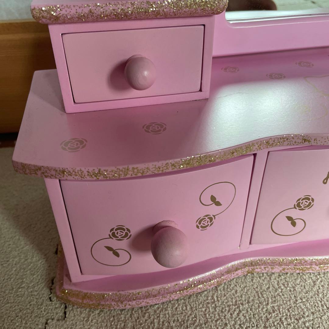 レア★ Hellokitty ドレッサー　キティピンクの鏡　姫 ドレッサー鏡台