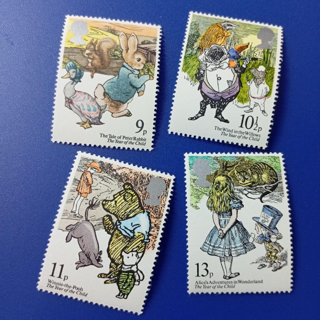 取置8785 外国切手 イギリス 1979年 子供の年 児童文学作品 童話 4V