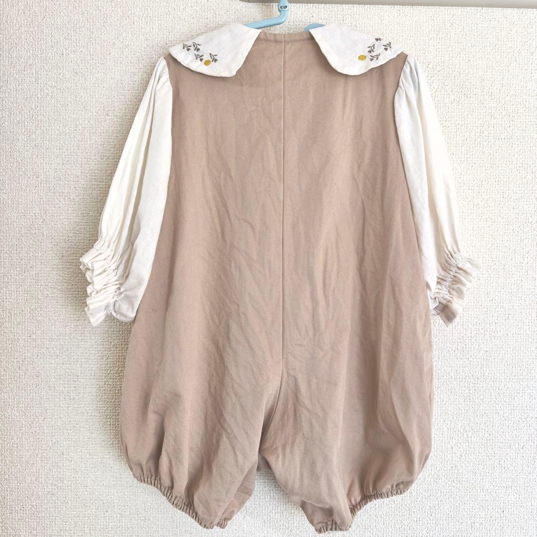 ペンギンのおしり 優しい色を着る ボタニカルロンパース