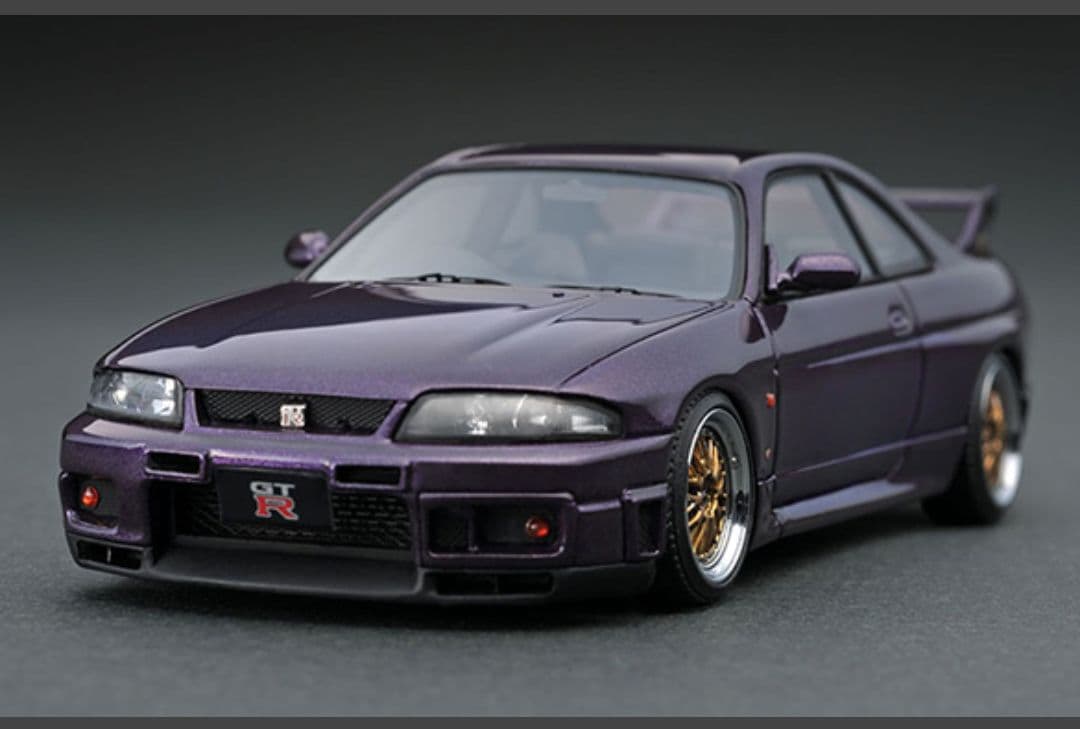 IGモデル 1/43 スカイライン GT-R R33 ミッドナイトパープル