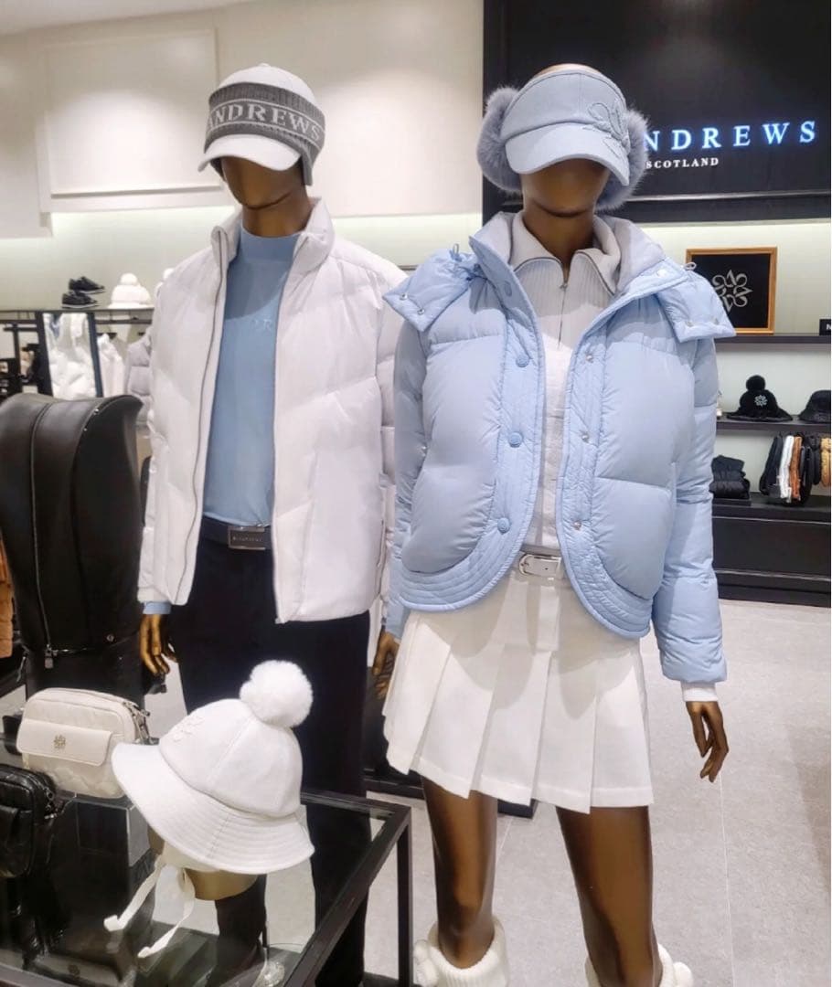 新品未使用 ゴルフ セントアンドリュース レディース ダウン ジャケット 長袖