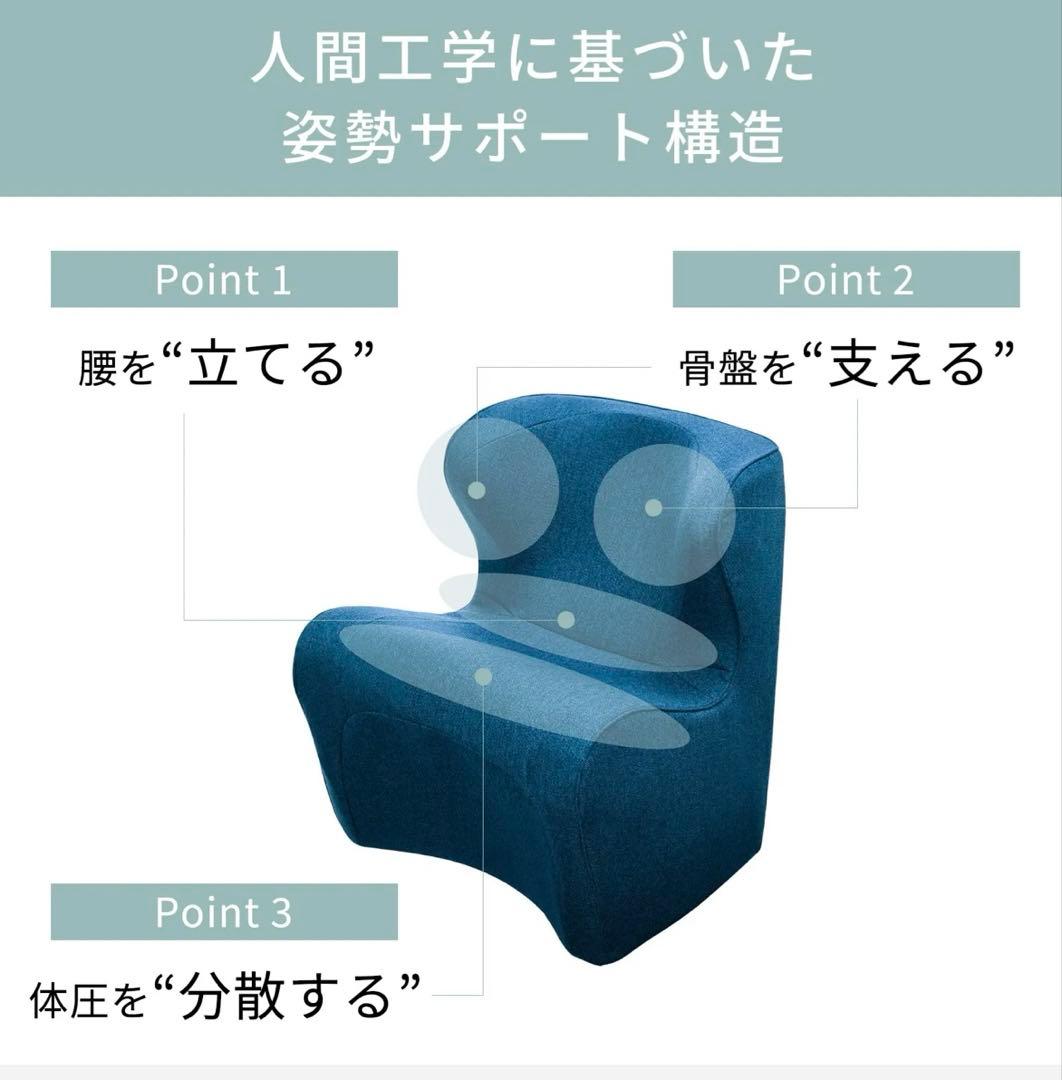 【新品未使用】MTG スタイルドクターチェアプラス ブルー