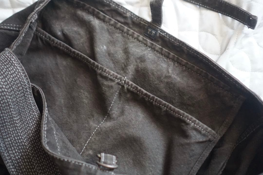 バッグ T.T Newsboy Bag LOT.004 MUD DYED BROWN