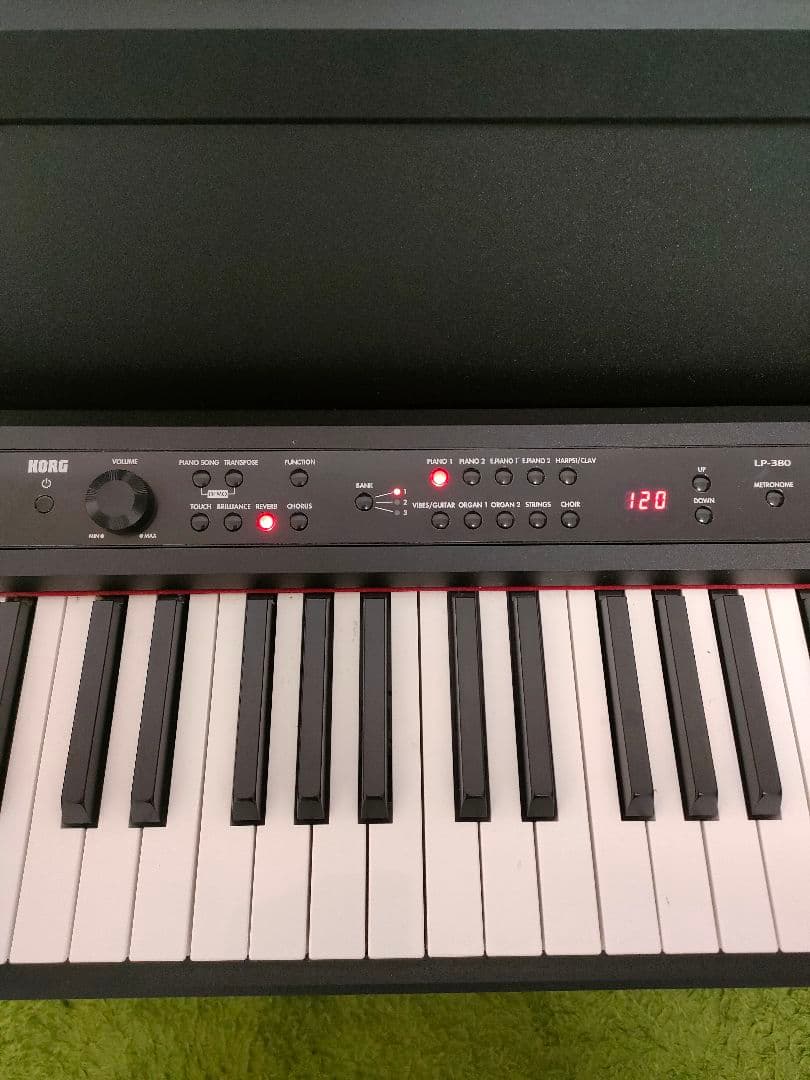 KORG　電子ピアノ　LP-380 ブラック　2016年製　椅子付き　88鍵盤