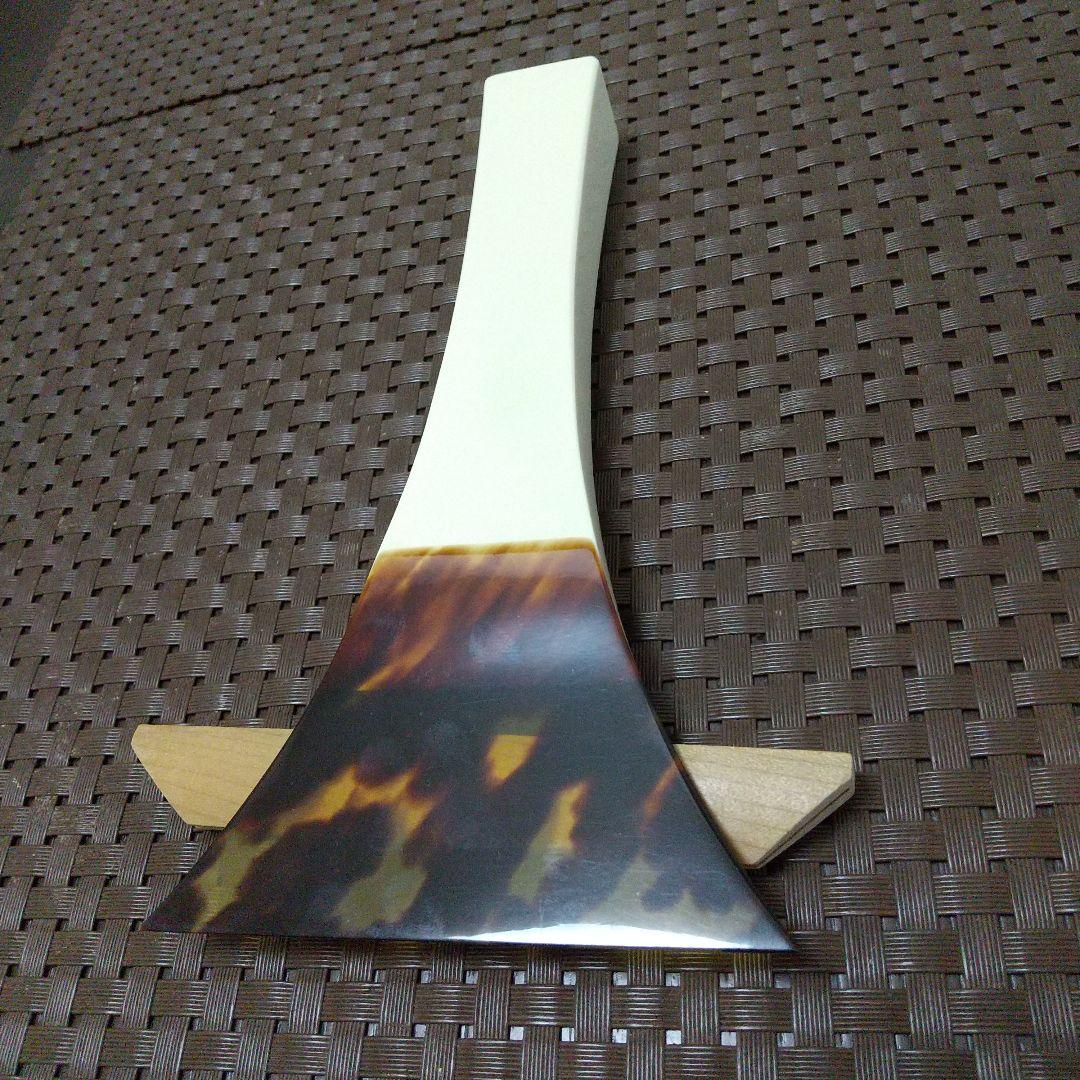 美品 三味線バチと花柄ケース べっこう