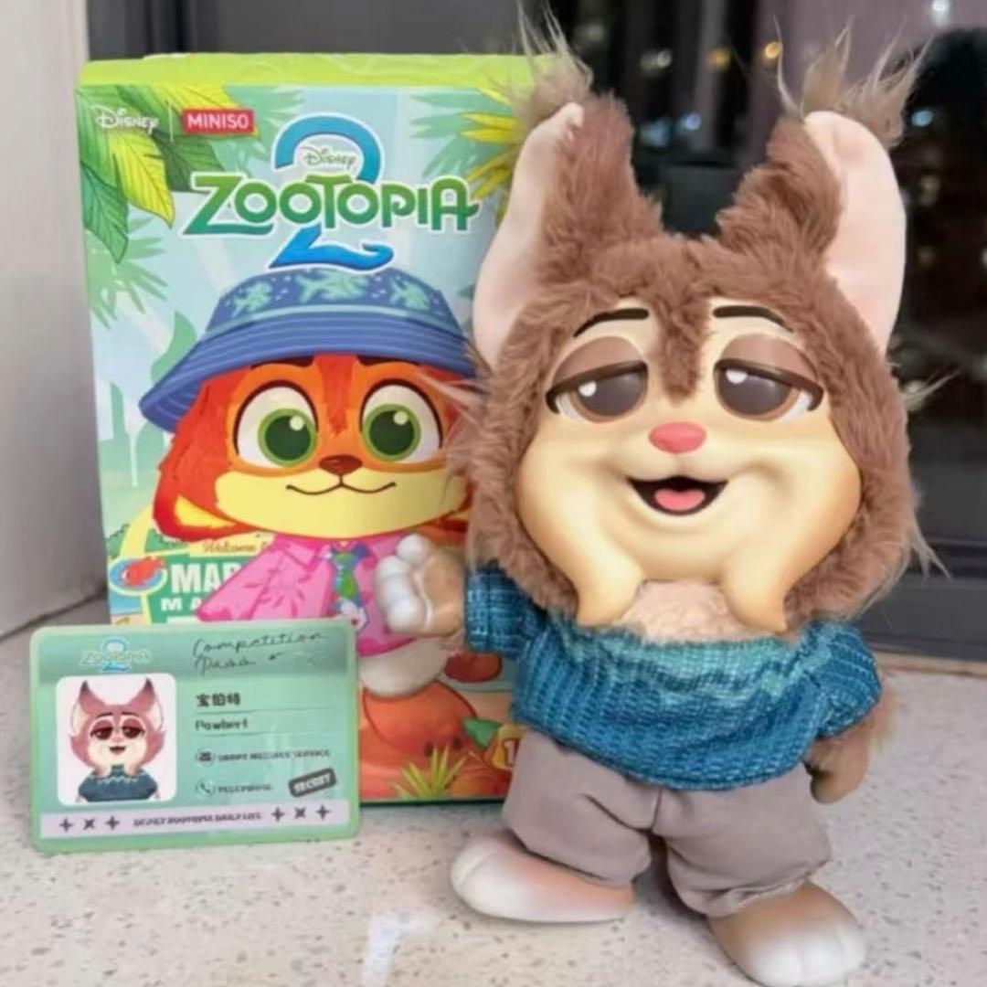 ズートピア2 MINISO パウバート ぬいぐるみ 城市居民シリーズ 新品