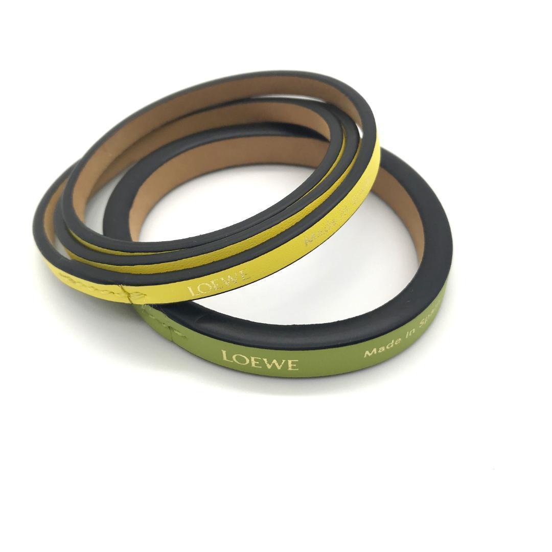 【美品】LOEWE ロエベ ダブルバングル ブレスレット