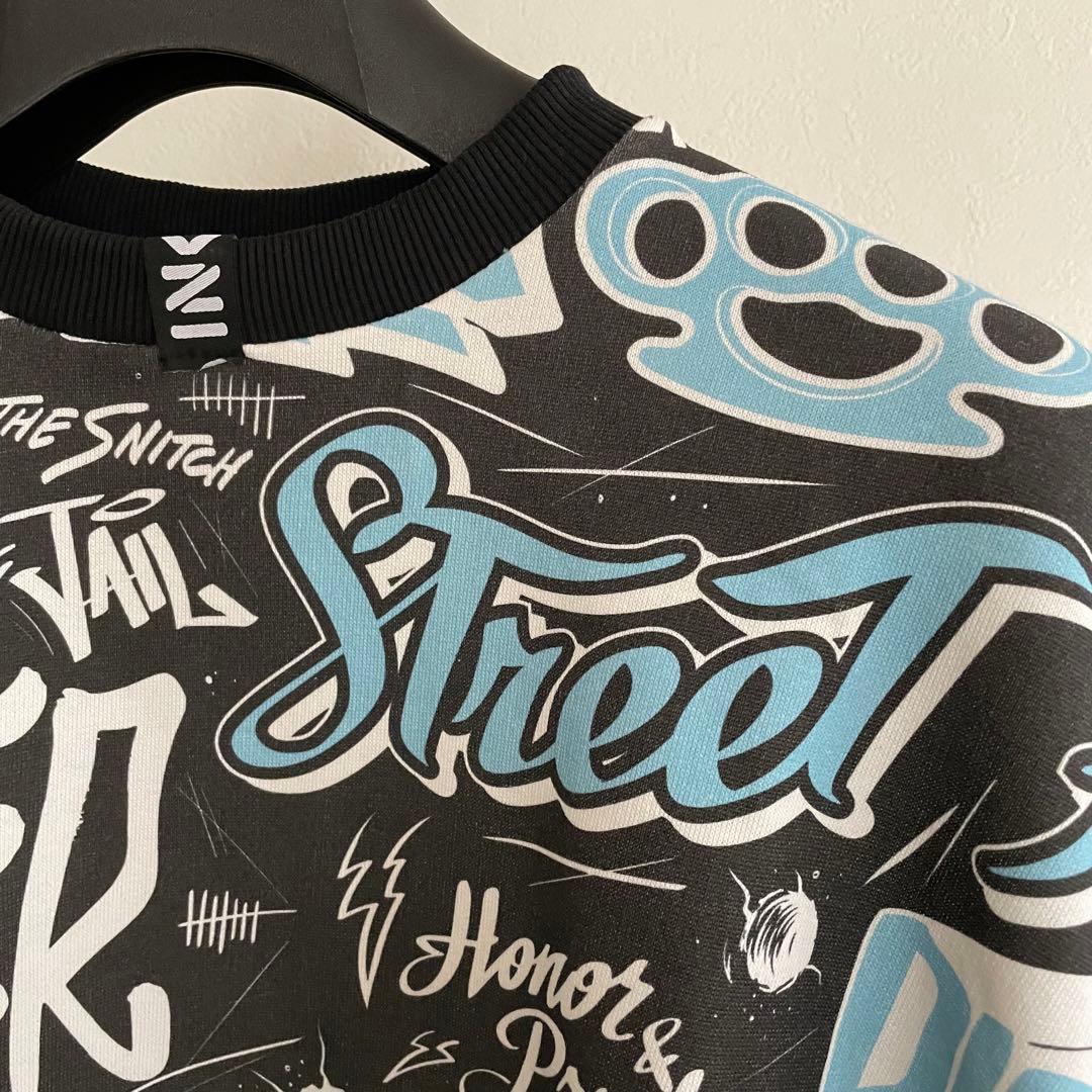 【唯一無二‼️入手困難‼️】インクオーバー グラフィックスウェット XS