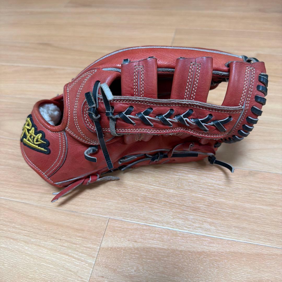 し*ま様 ラグデリオンレッド 硬式外野グローブ