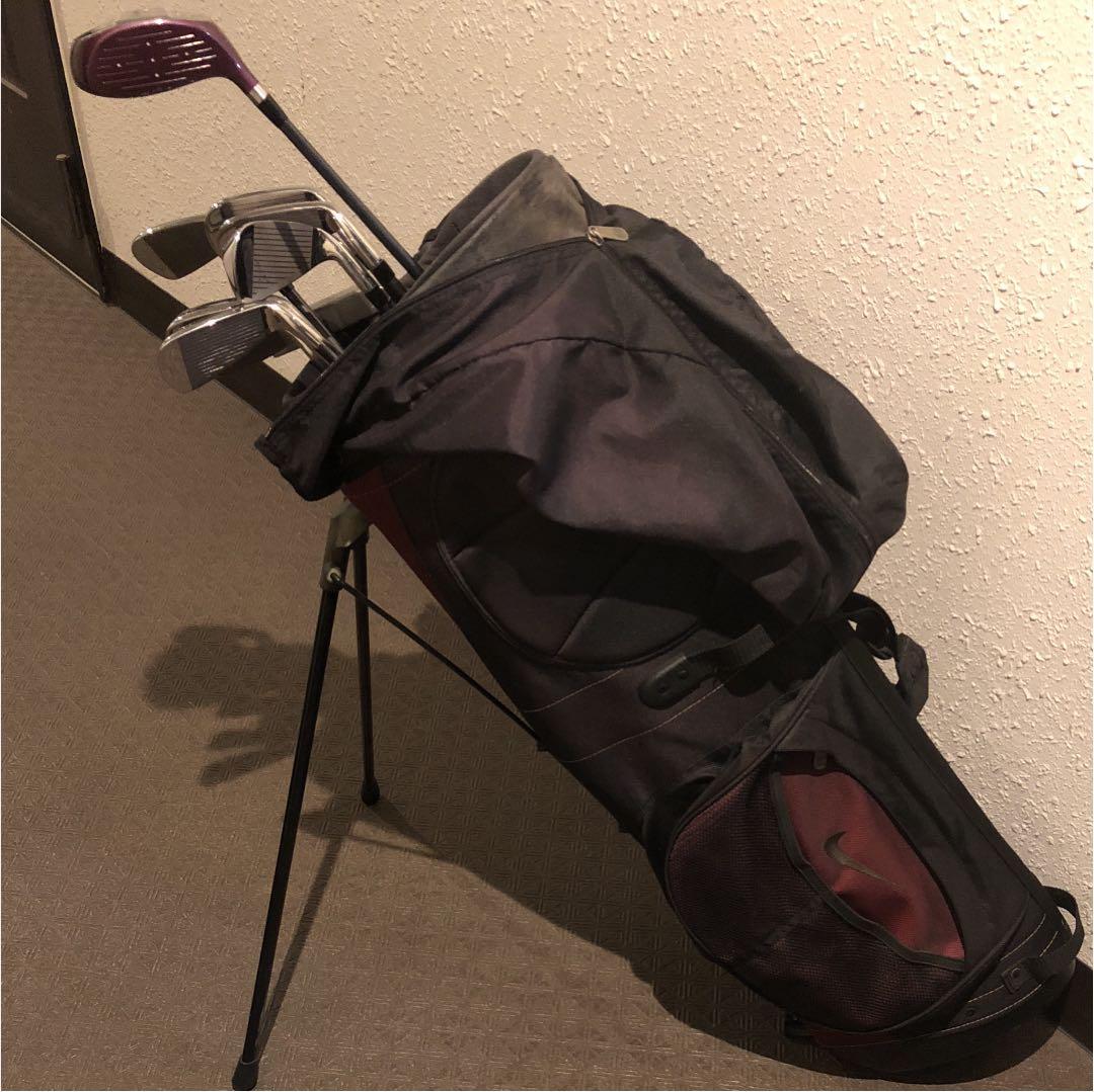 ナイキ キャディバッグ ＋ ミズノ zephyr クラブ セット