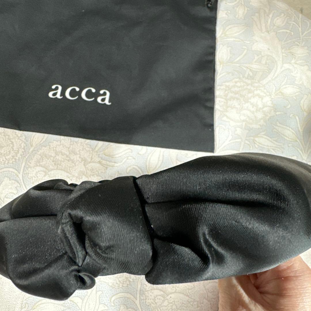 acca ブラックリボンカチューシャ 専用袋付き