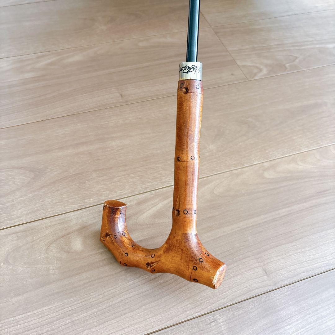 美品♡ヴィヴィアンウエストウッド 雨傘　長傘 木製ハンドル