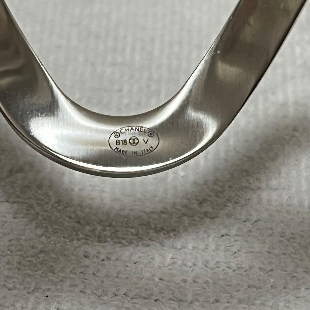 【希少】 シャネル ココマーク バングル シルバー ブレスレット