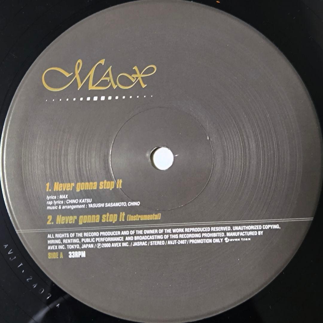 ● MAX – Never Gonna Stop It　国内プロモ　白ジャケ