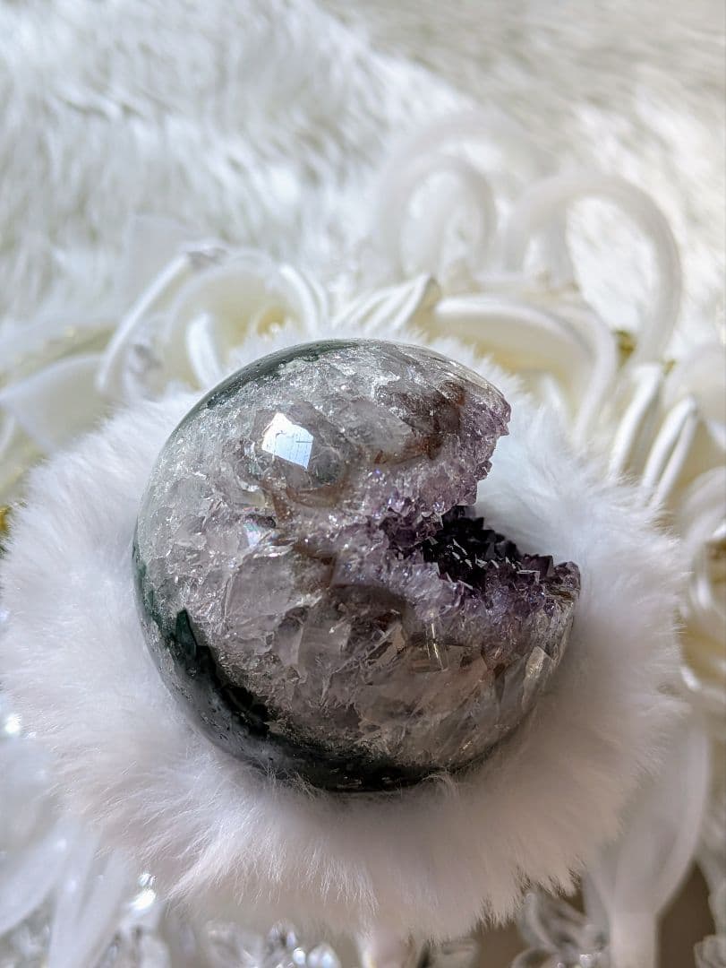 ♡ハイグレードスフィア　アメジスト　スフィア♡　笑口 オールカット