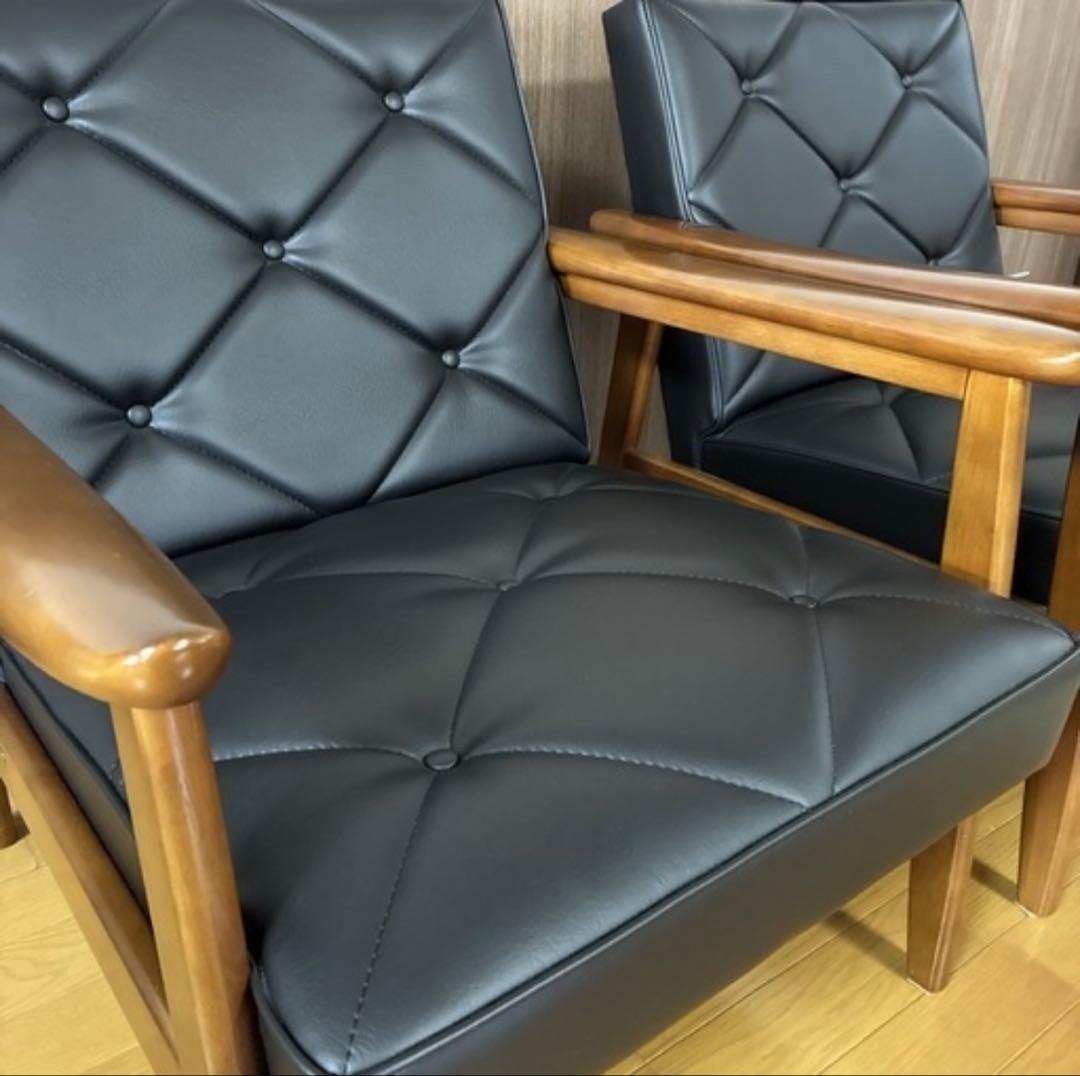 Maron Maron　美品 カリモク 1人掛けソファ 2脚セット