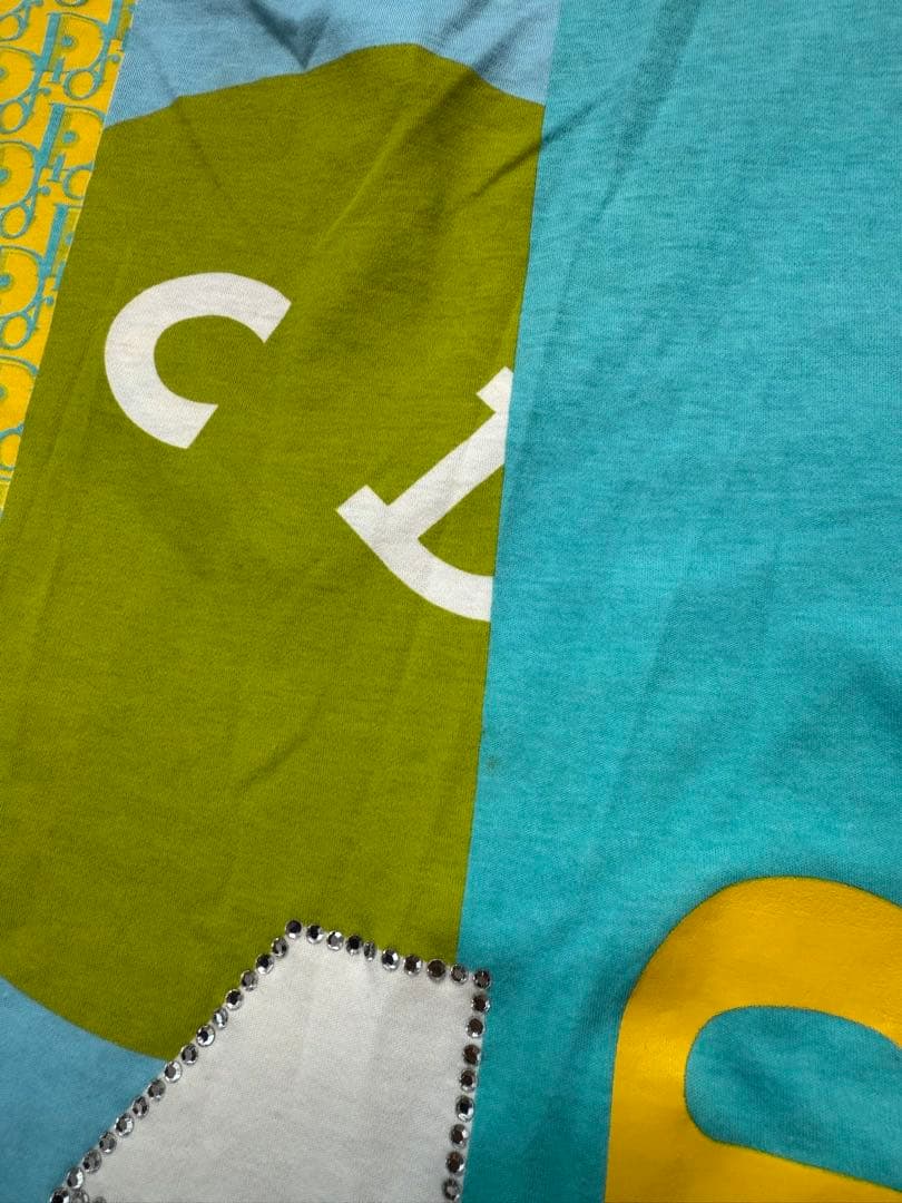 クリスチャンディオール Tシャツ　トロッターか柄　Vネック ガリアーノか期