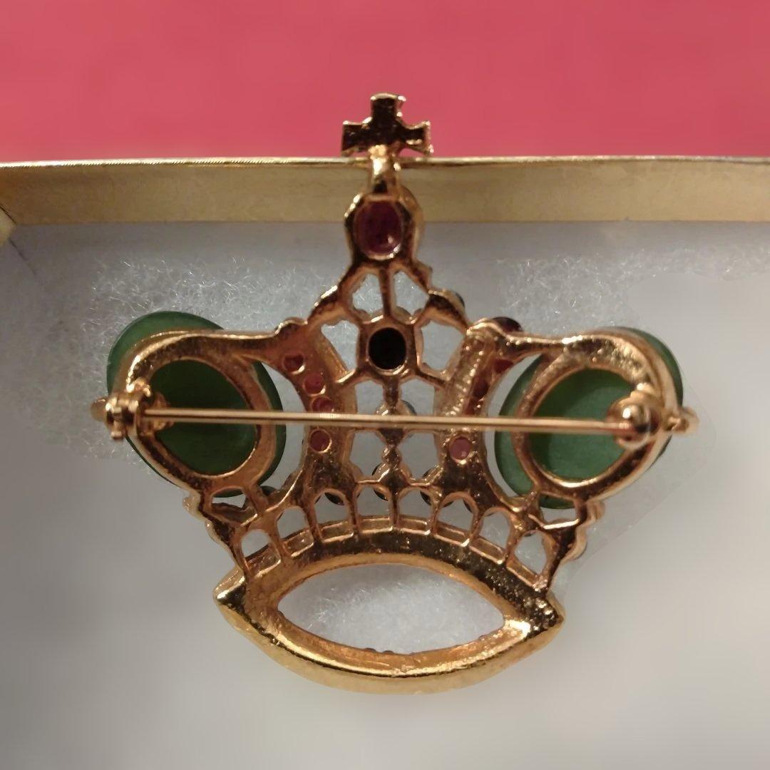 Apfelchen　スワボダ　半貴石ブローチ　グリーン系