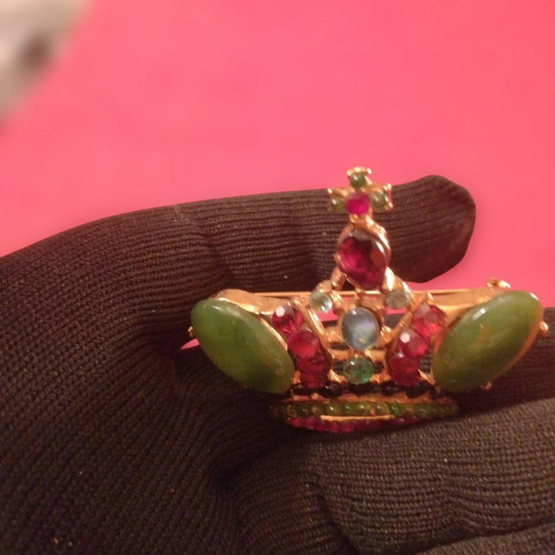 Apfelchen　スワボダ　半貴石ブローチ　グリーン系