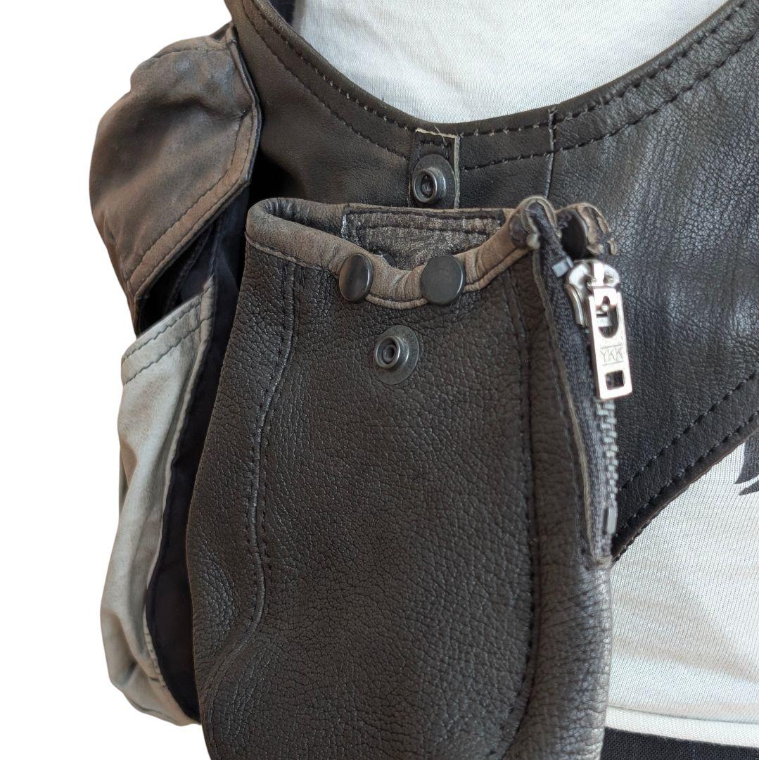 LGB SAHAEA サハラ レザー ベスト CARF DEER LEATHER