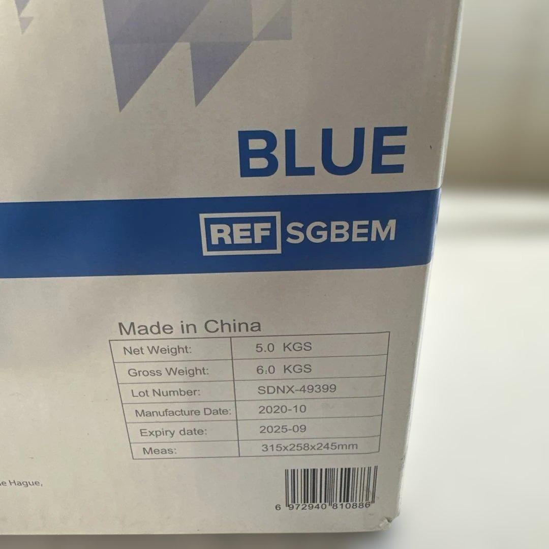 使い捨てグローブ☆手袋 青 M 100枚×10箱