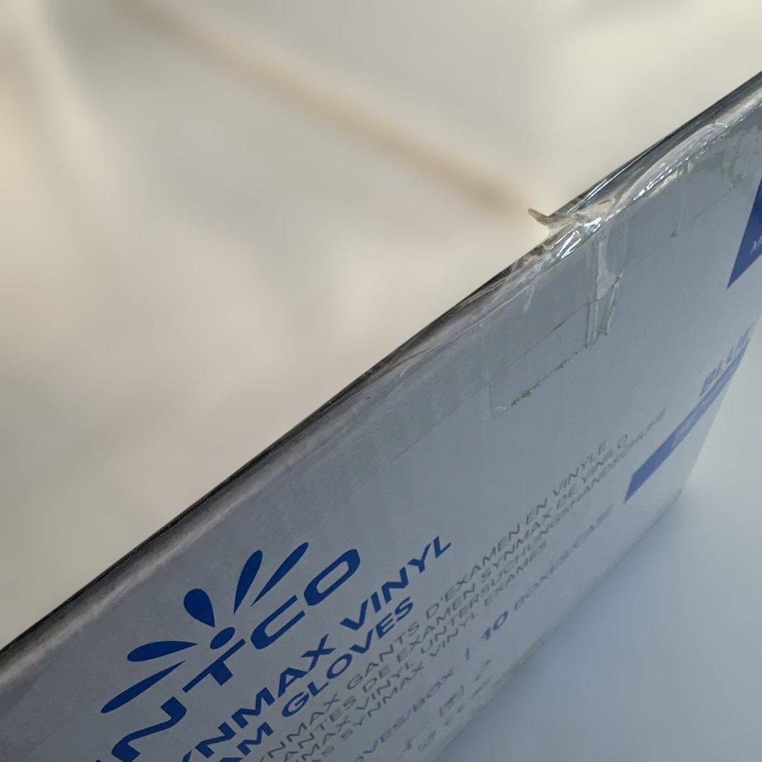 使い捨てグローブ☆手袋 青 M 100枚×10箱