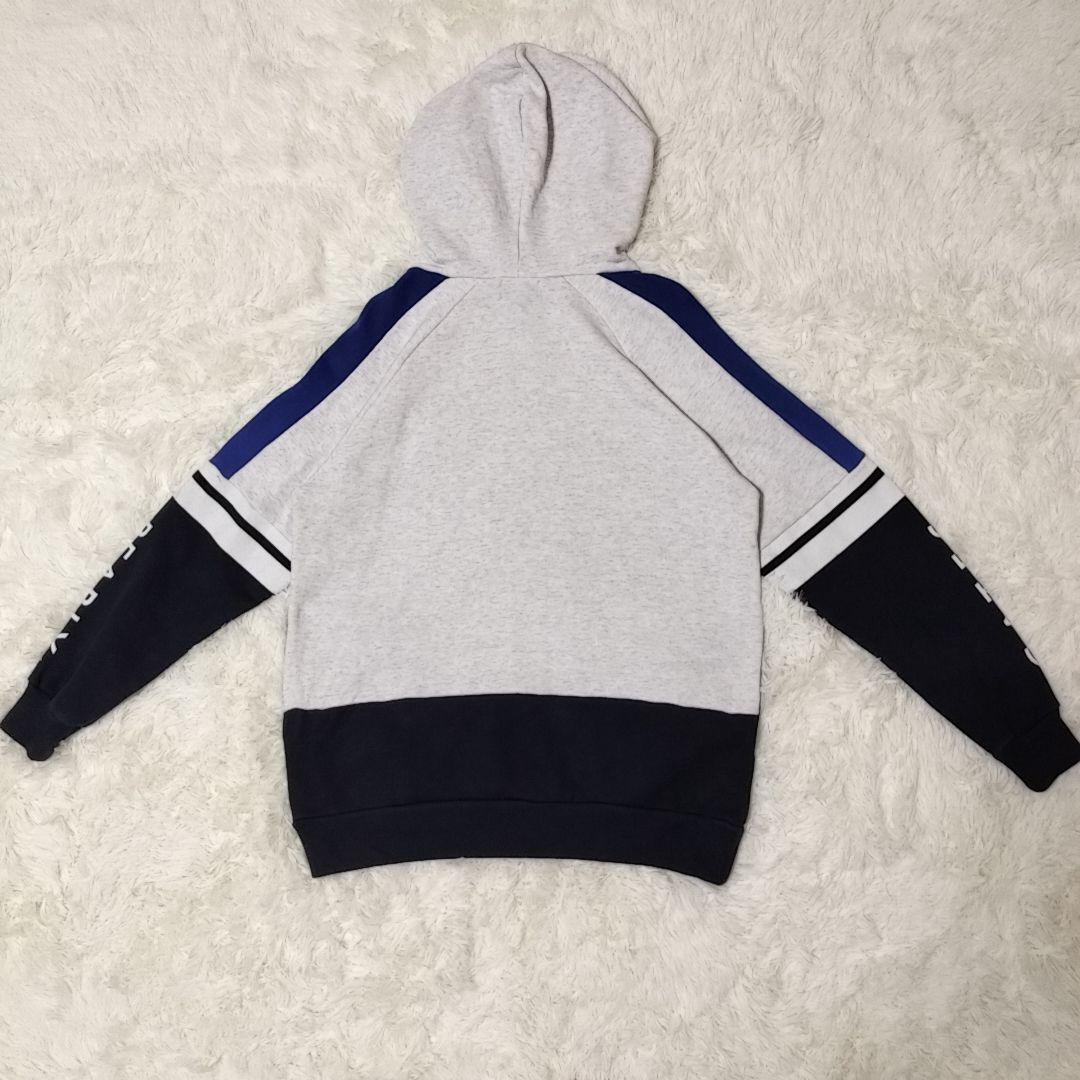 PEARLY GATES パーリーゲイツ 袖ロゴプルオーバーパーカー バイカラー