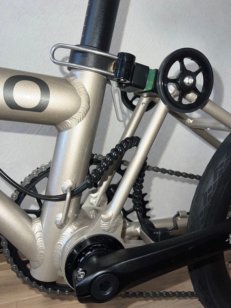 超軽量アルミ合金 競速 Brompton同系 16インチ 折りたたみ自転車