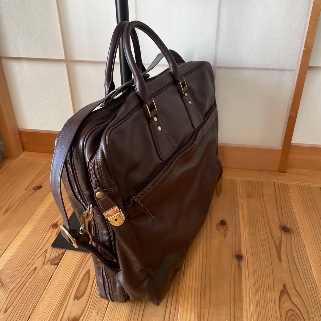 【Porter】吉田カバン ブラウンレザー 2way ボストンバッグ