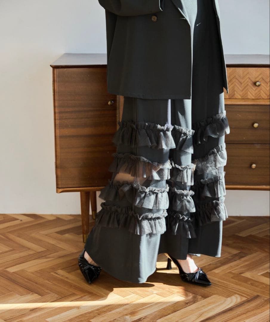 niana トランスペアレントヘムセットアップドレス　Mサイズ