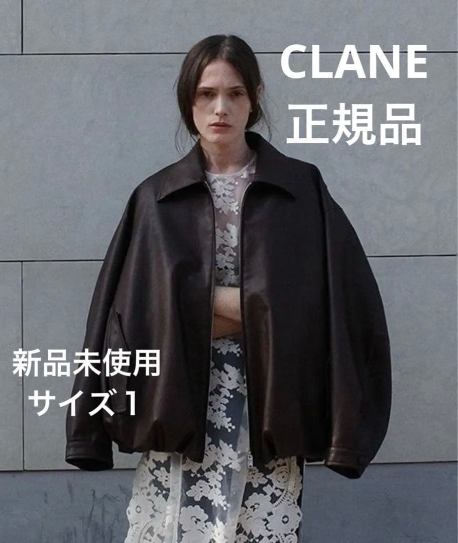 CLANE ★ FAKE LEATHER BALLOON JACKET