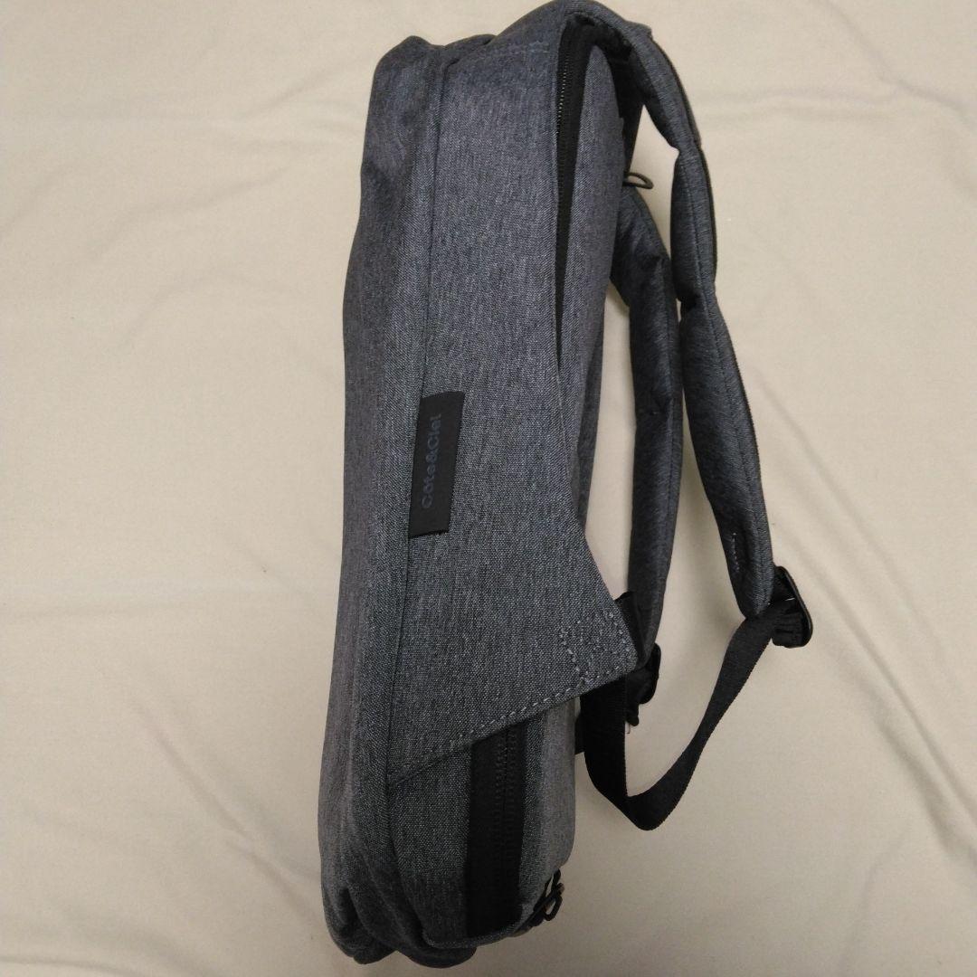 美品côte&ciel イザール ISAR　L　リュック バックパック グレー