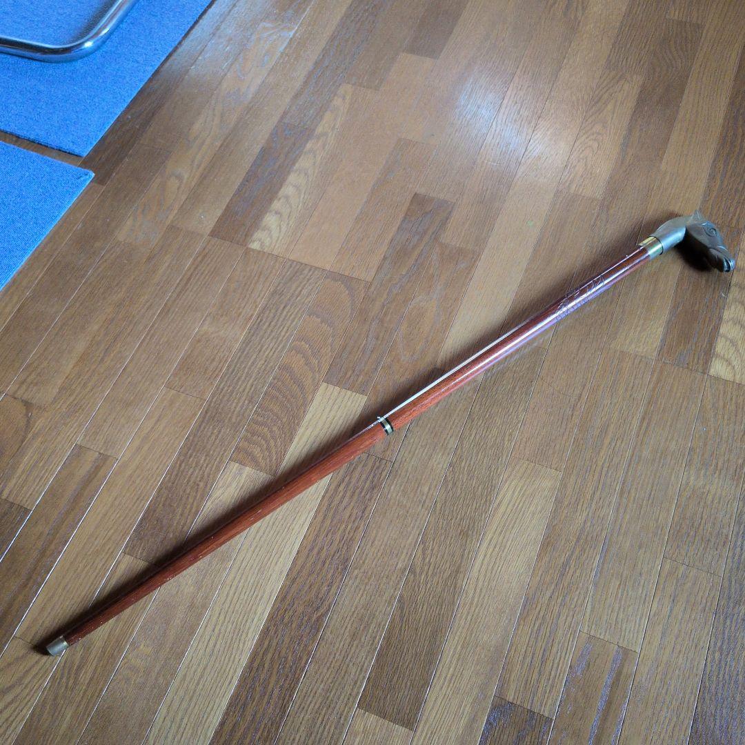 (アンティーク)馬の頭のハンドル付き杖