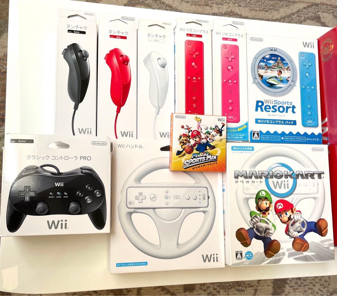 【限定価格❗️】Wii 本体&リモコン&カセット　まとめ売り