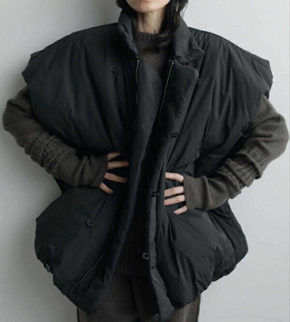 トップス anuke Volume Over Vest /Black 36