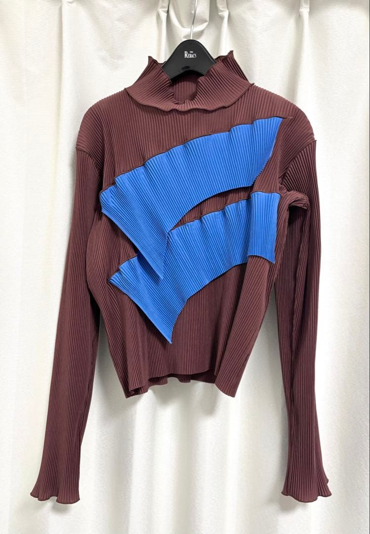 【kotohayokozawa】TODOウェーブロングスリーブハイネックトップス