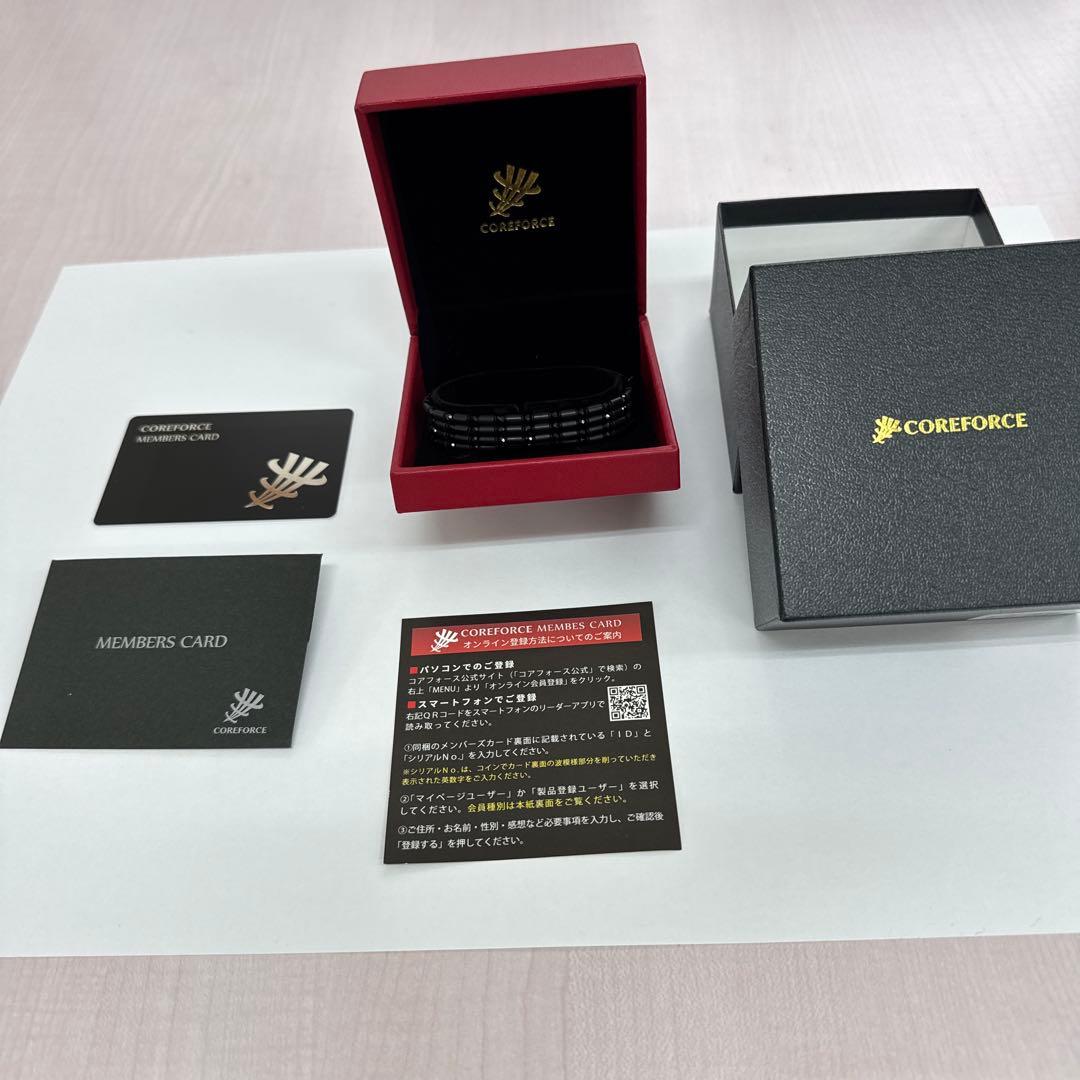 COREFORCE ループスピネル CFL70ブラックブレスレット