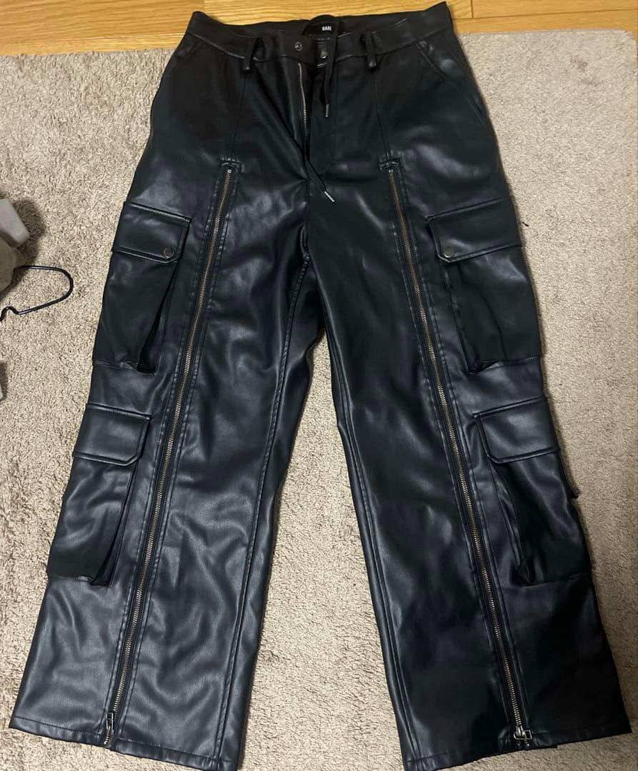 HARE レザーカーゴパンツ