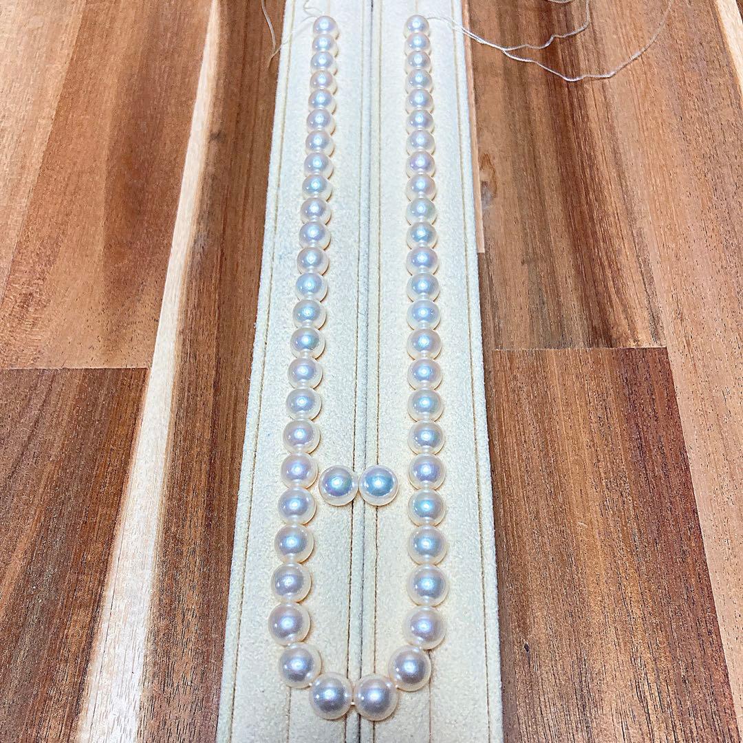 【新品・百貨店商品／総本店】2024花珠級アコヤ真珠8.0-8.5mmネックレス