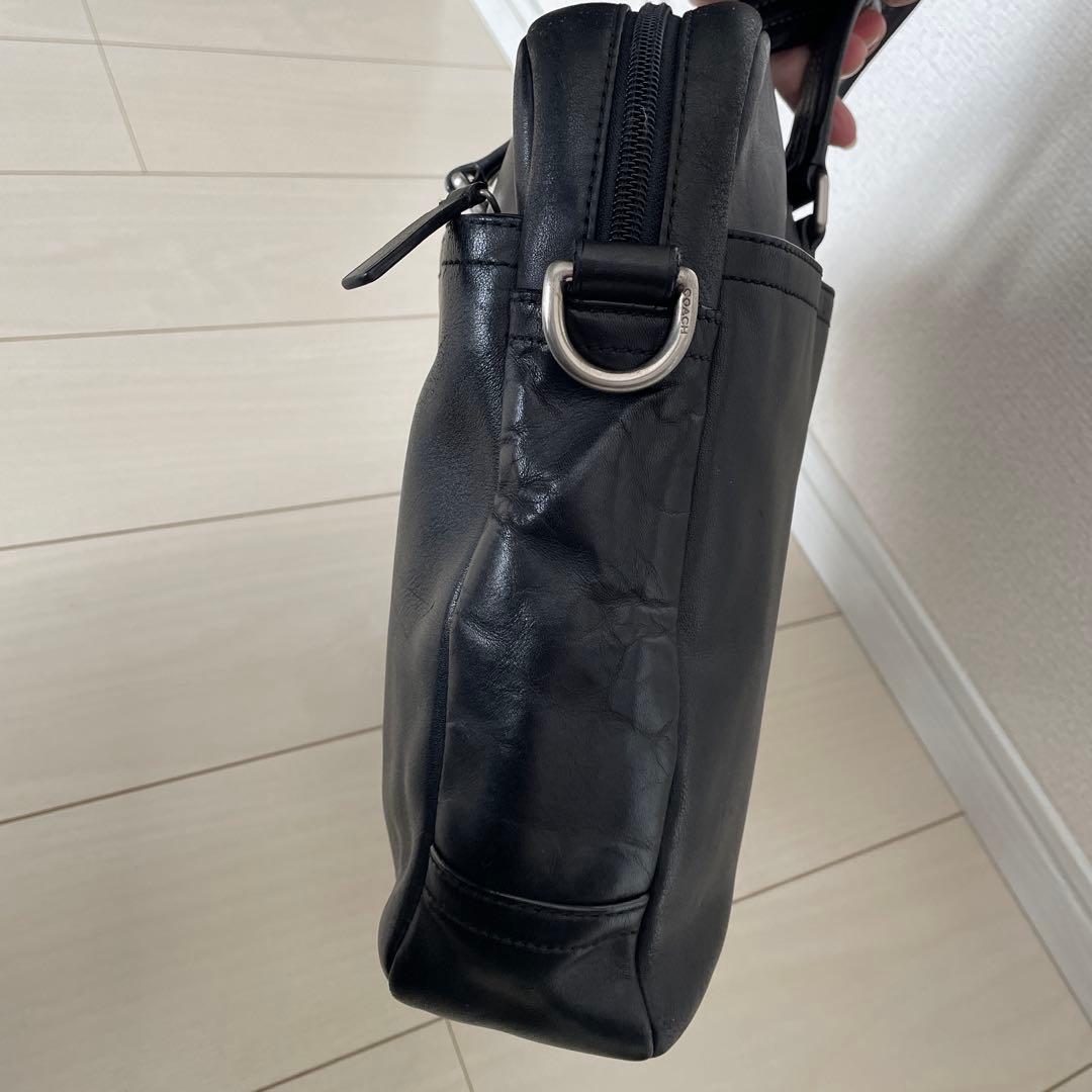 COACH レザービジネスバッグ 2WAY ショルダー付き