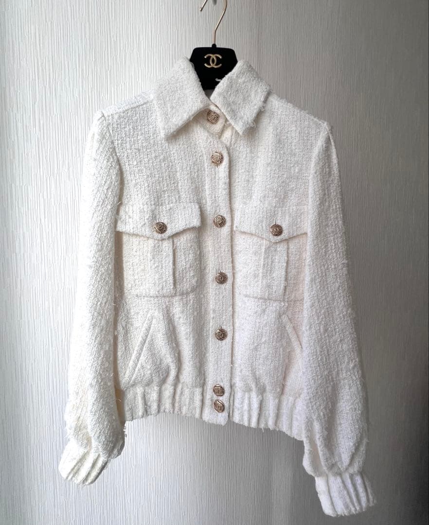 CHANEL 滝沢眞規子さん着用シャネルコットンツイードジャケット