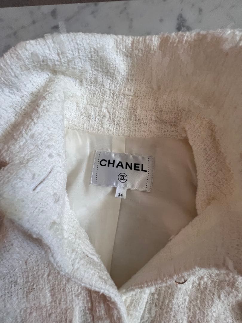 CHANEL 滝沢眞規子さん着用シャネルコットンツイードジャケット