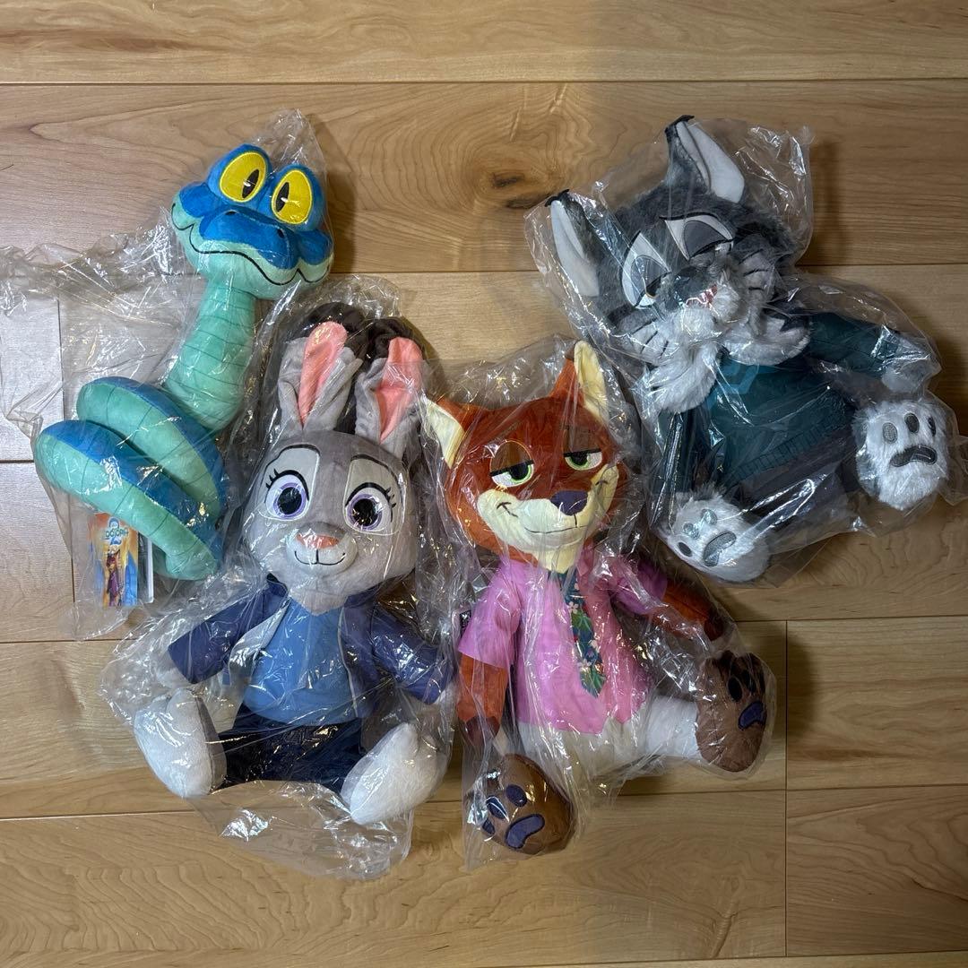 未開封 ズートピア2 Lぬいぐるみ　ニック ジュディ ゲイリー パウバート