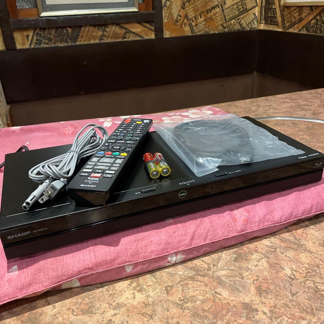 シャープ　BD-NW510 12倍　500GB 2番組W録　純正リモ等付フル装備