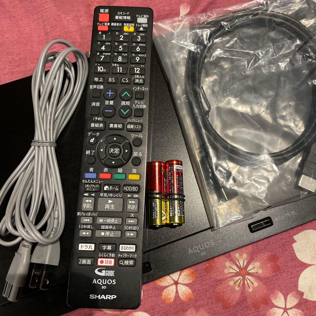 シャープ　BD-NW510 12倍　500GB 2番組W録　純正リモ等付フル装備