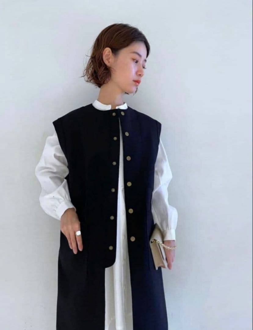 【BACCA】ダブルクロスヘビーメルトン ミドルベスト