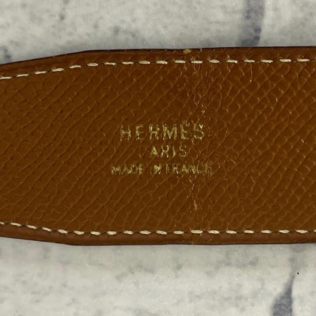 【箱 袋あり】HERMES　H型バックル ベルト コンスタンス　リバーシブル
